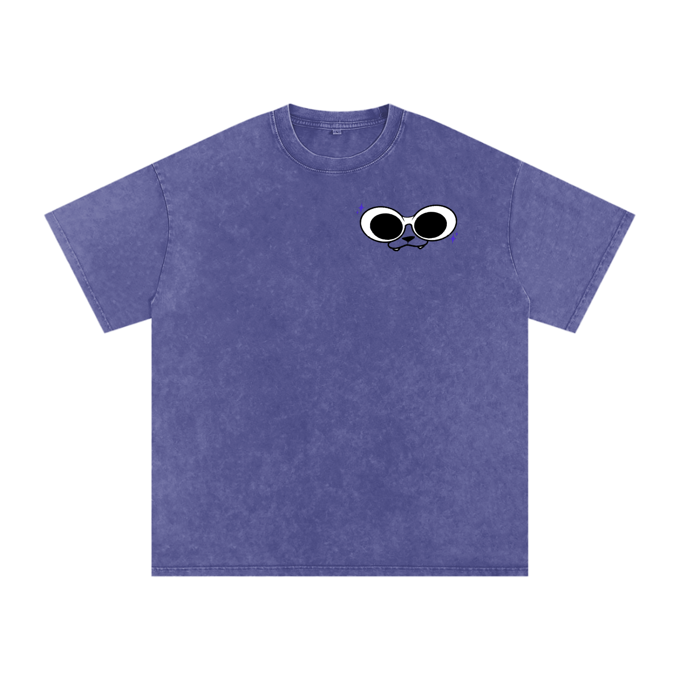 "Iggy Clout Goggles" Snow Washed Oversized Cotton T-Shirt